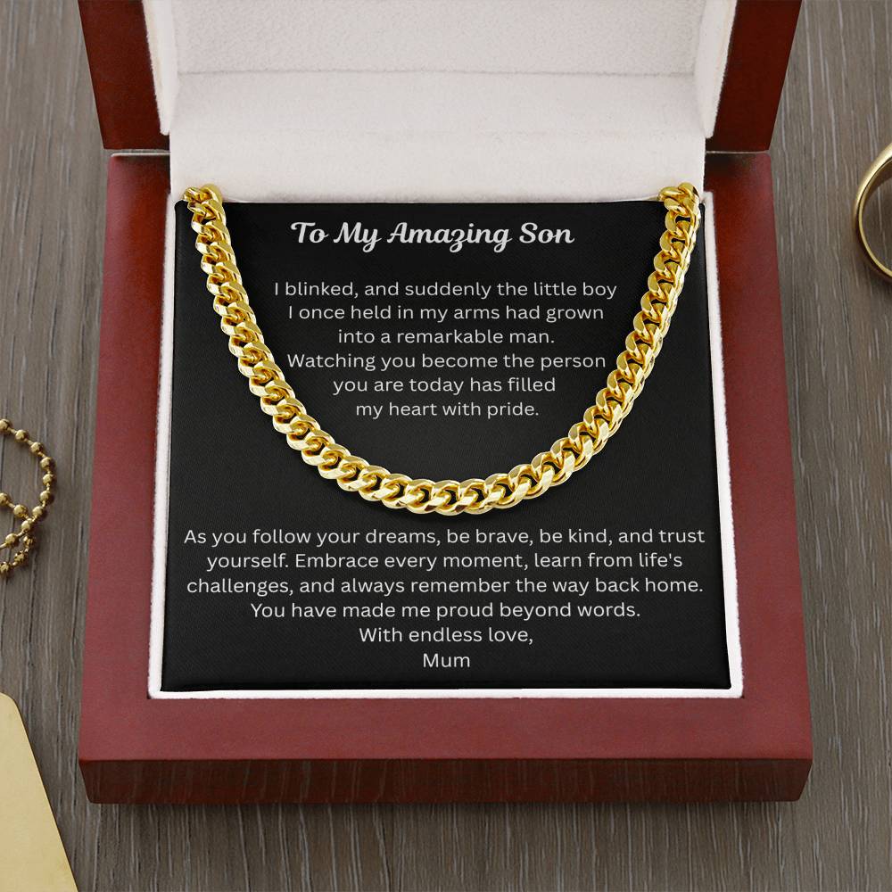 To My Amazing Son