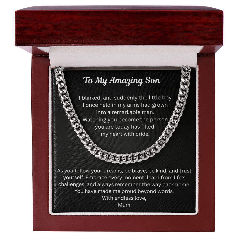To My Amazing Son