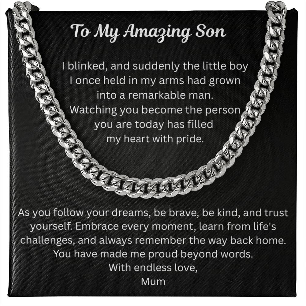 To My Amazing Son