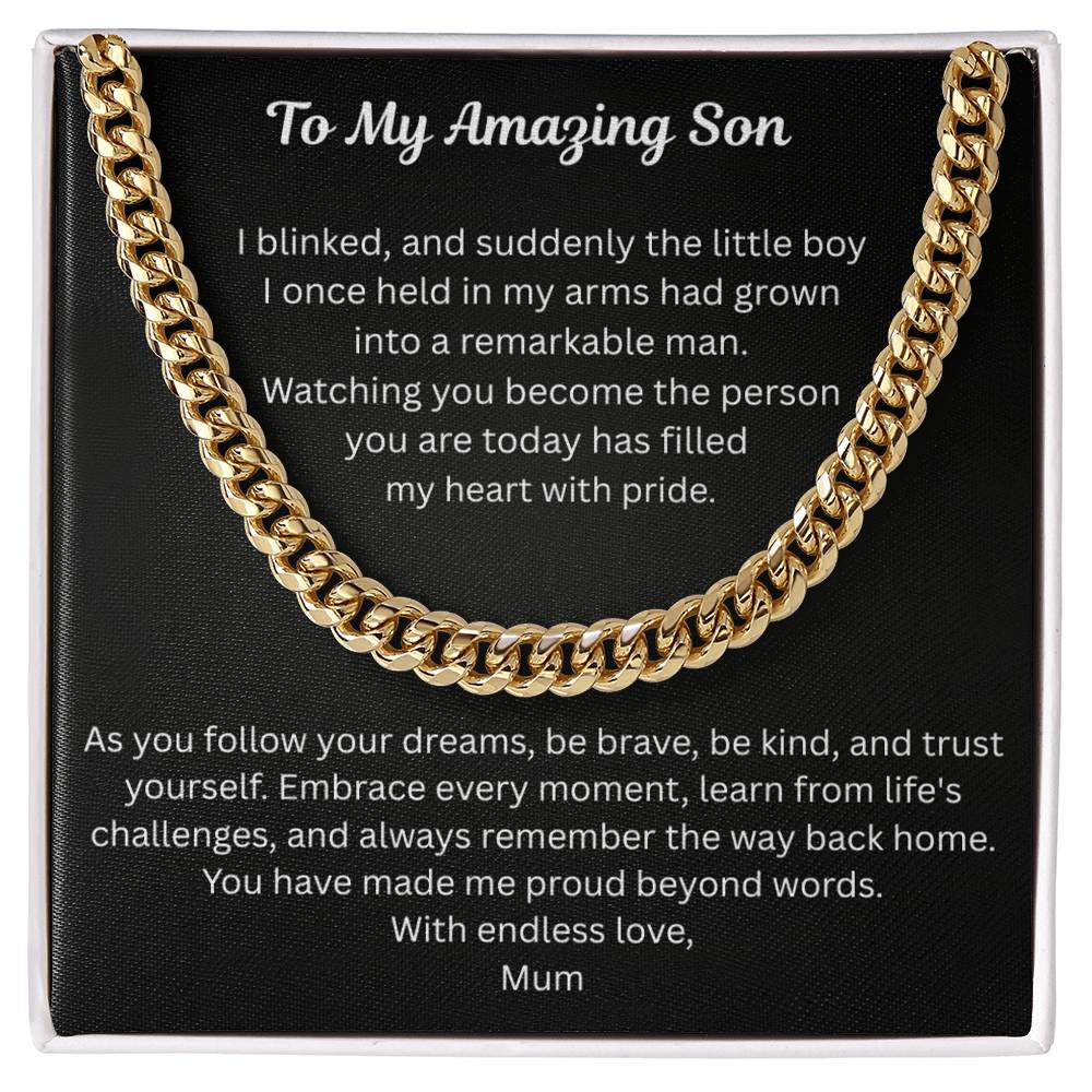 To My Amazing Son