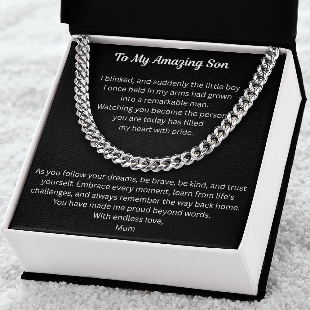 To My Amazing Son
