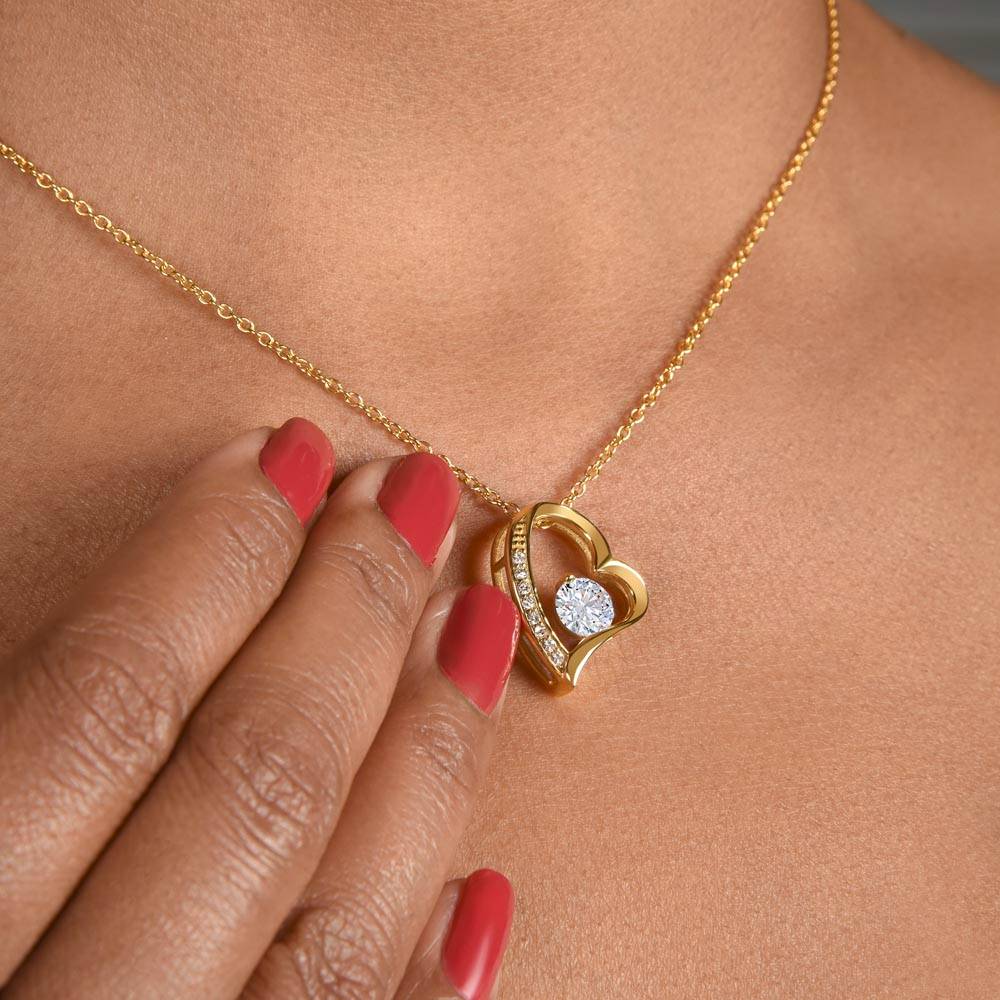 To My Wonderful Daughter Forever Love Necklace