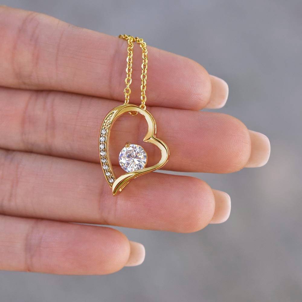 To The Mother of the Groom Forever love necklace