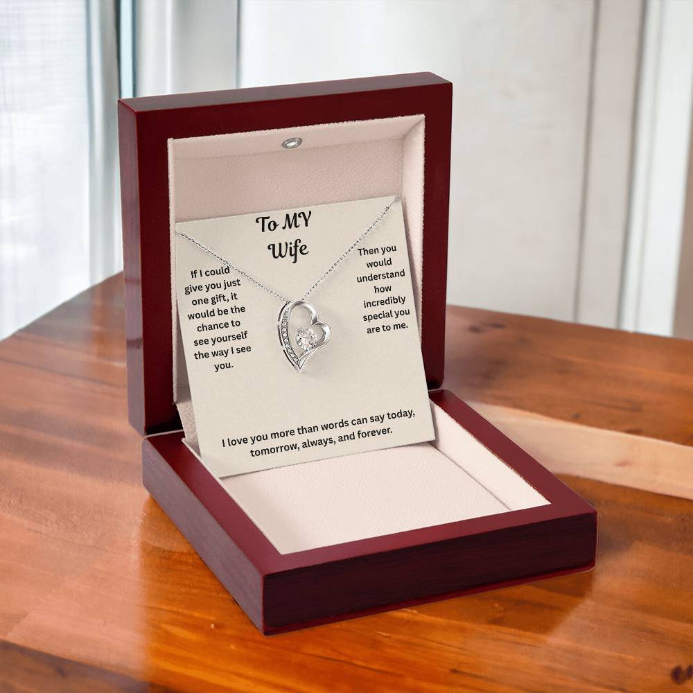 To My Wife Forever love Necklace