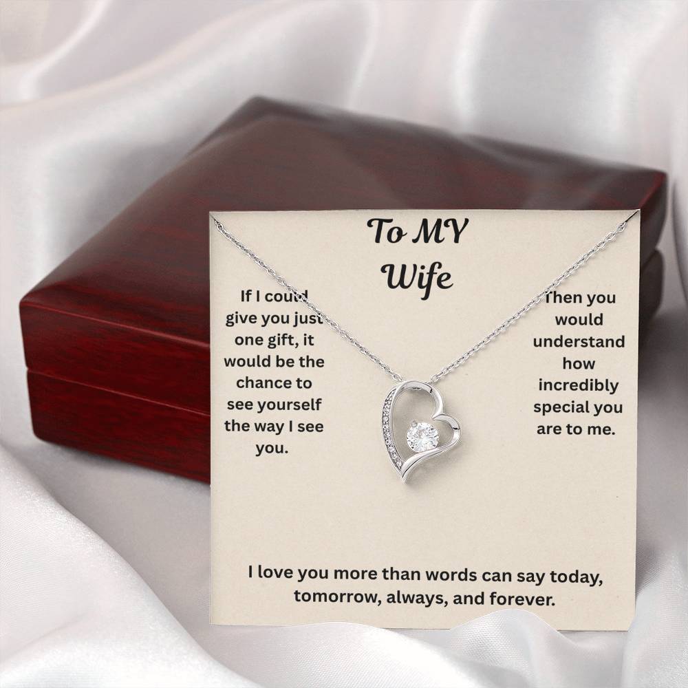 To My Wife Forever love Necklace