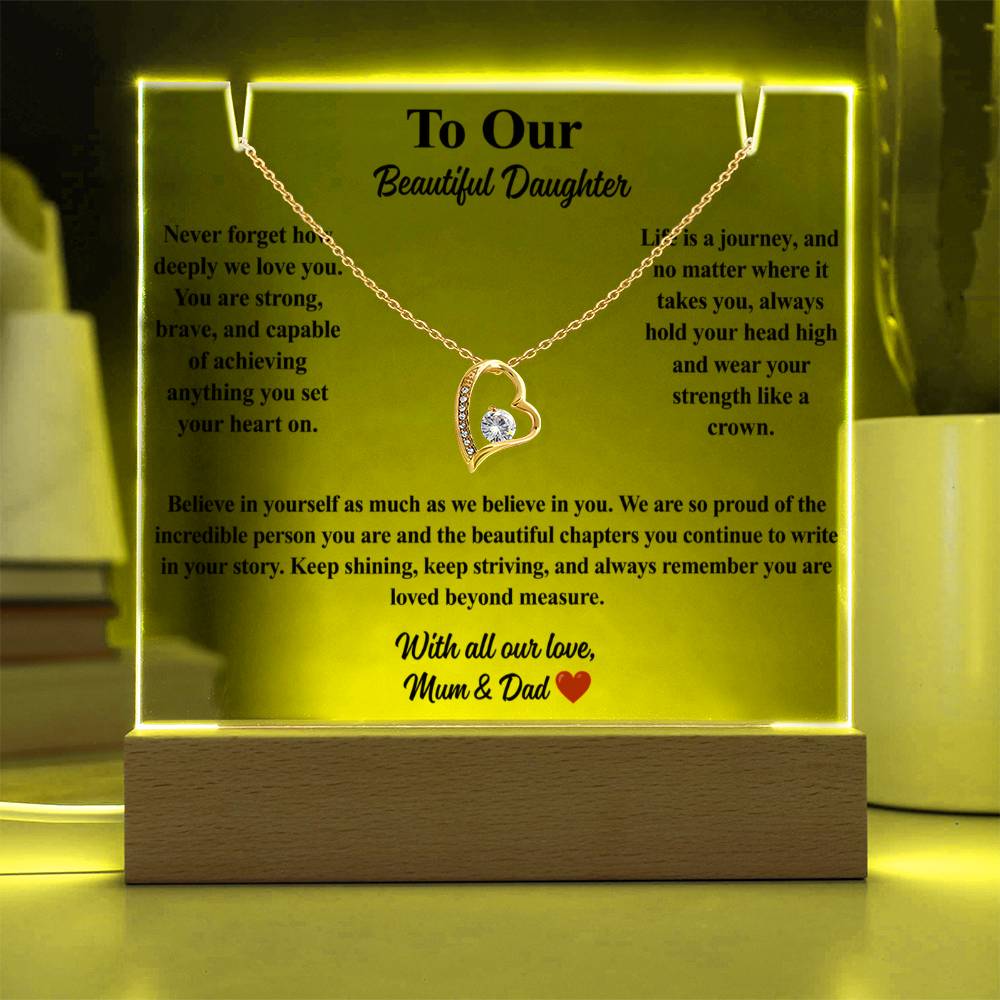 To our Beauitful Daughter