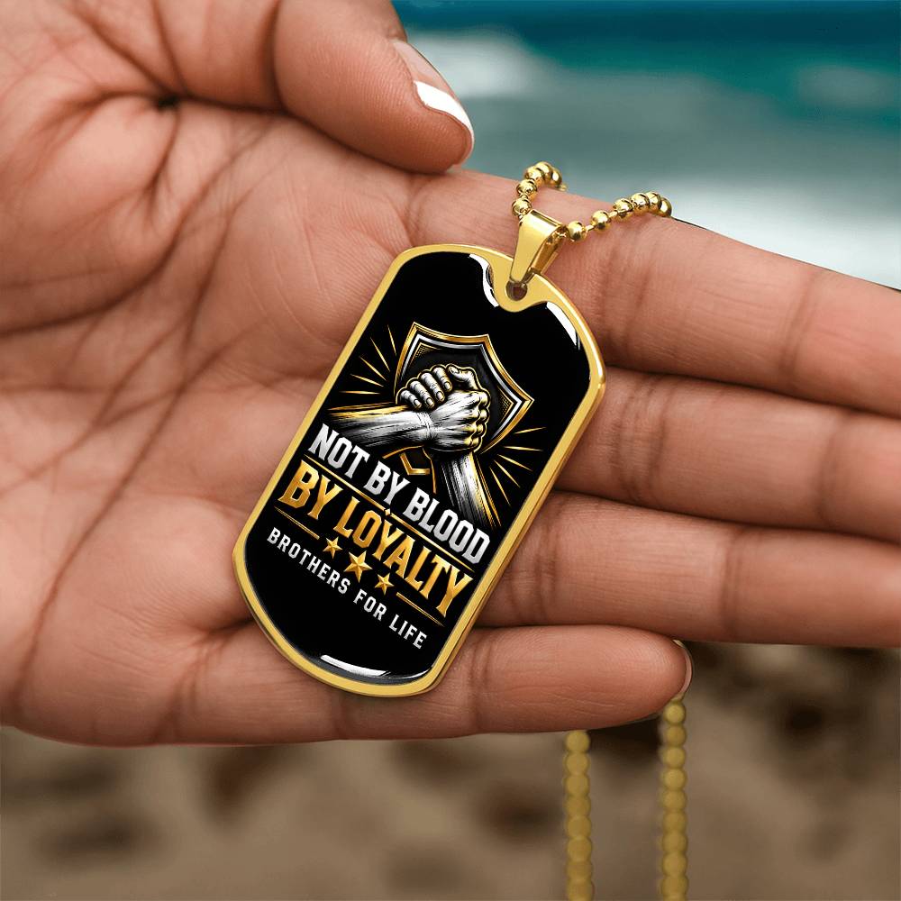 Brothers For life dog tag