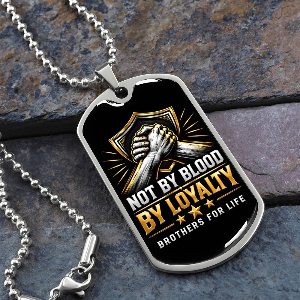 Brothers For life dog tag