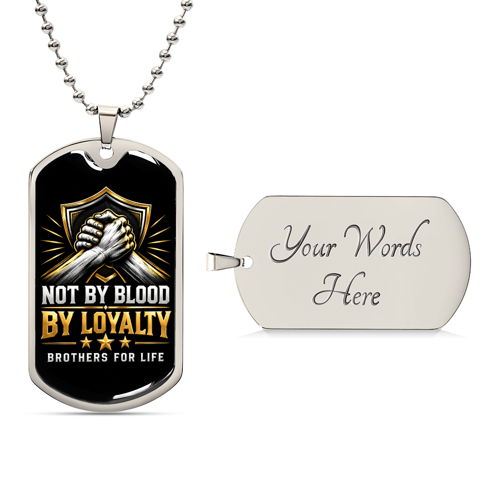 Brothers For life dog tag