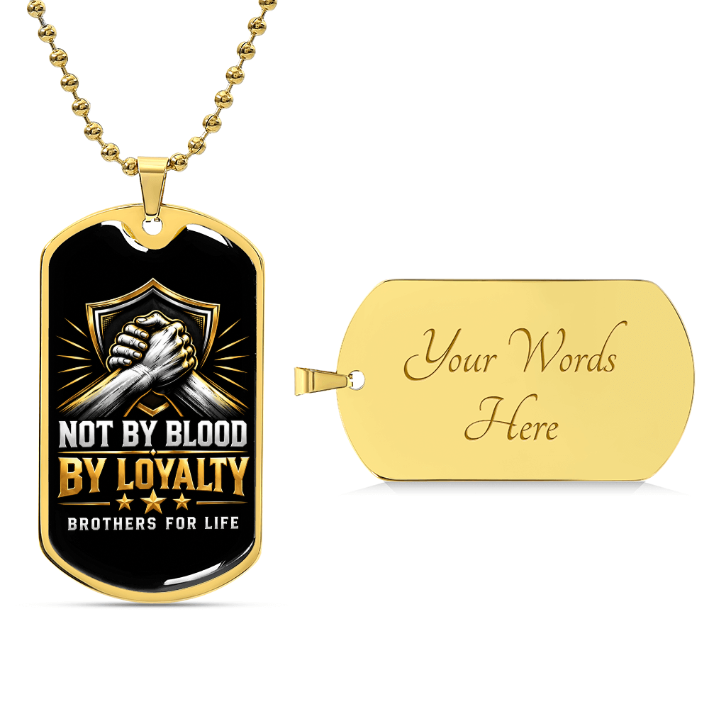 Brothers For life dog tag