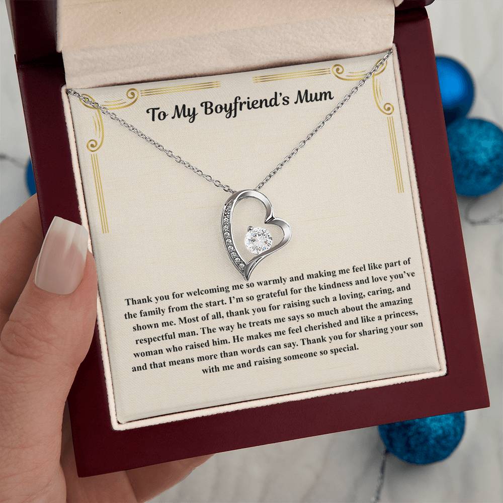 To My Boyfriend's Mum Forever Love Personalised Gift Set
