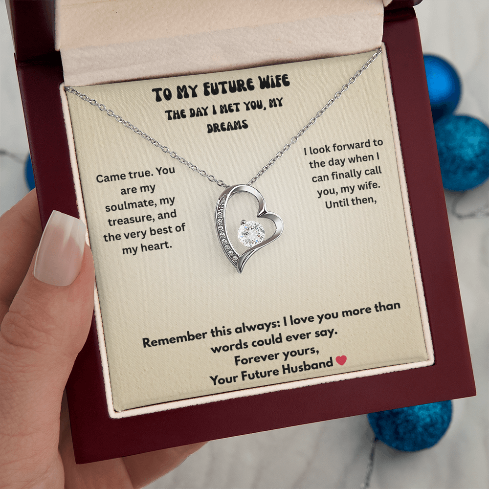 To My Future Wife Forever love necklace