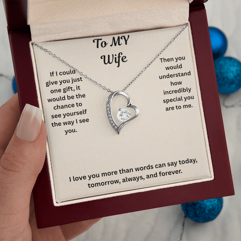 To My Wife Forever love Necklace