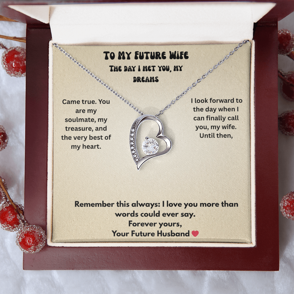 To My Future Wife Forever love necklace