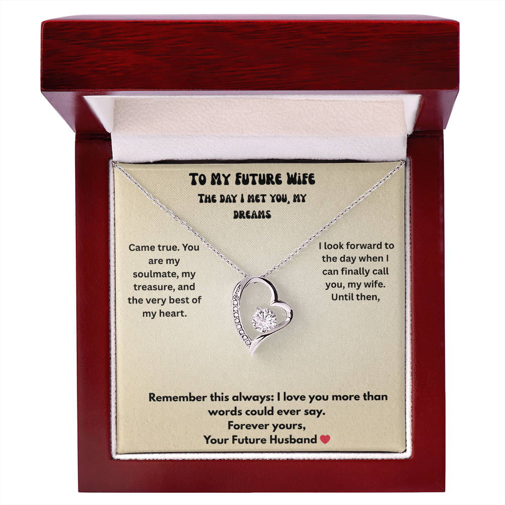 To My Future Wife Forever love necklace
