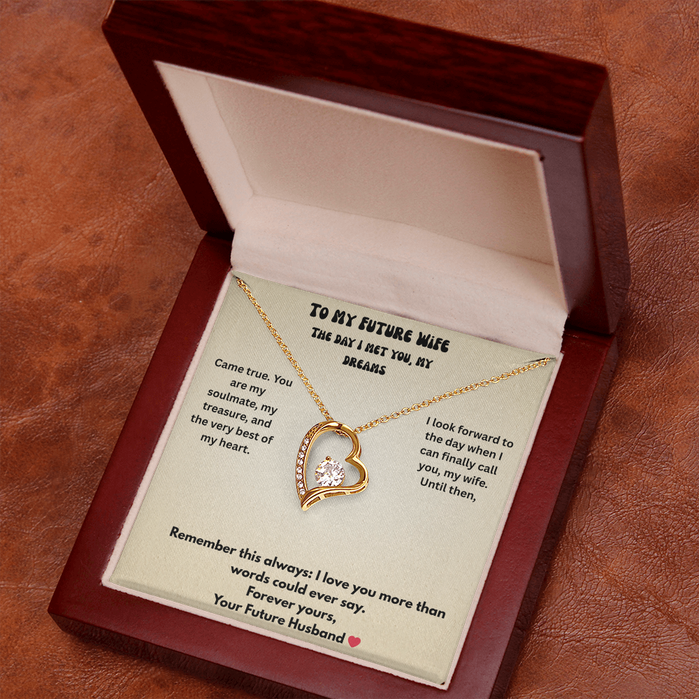 To My Future Wife Forever love necklace