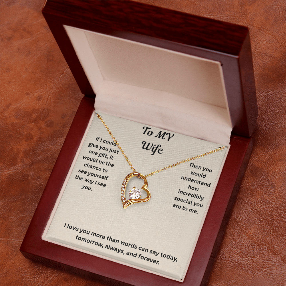 To My Wife Forever love Necklace