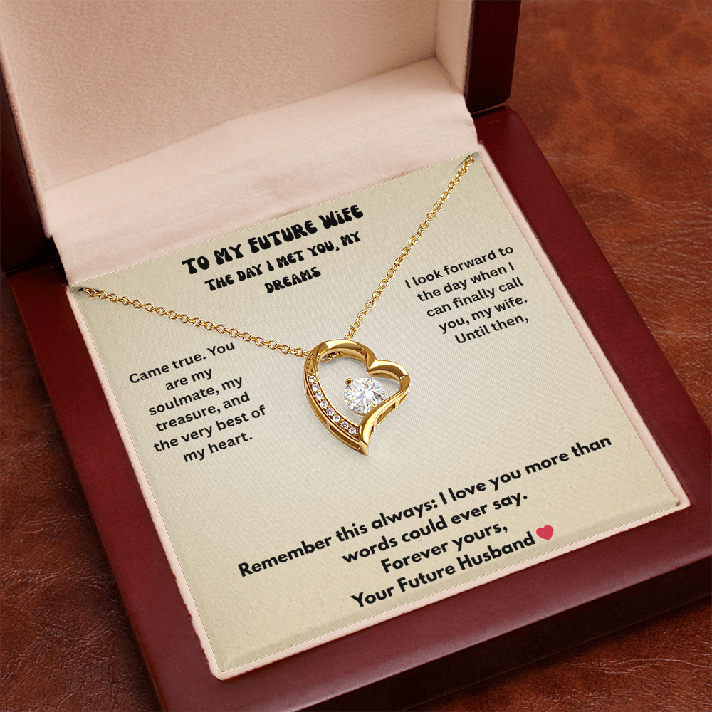 To My Future Wife Forever love necklace