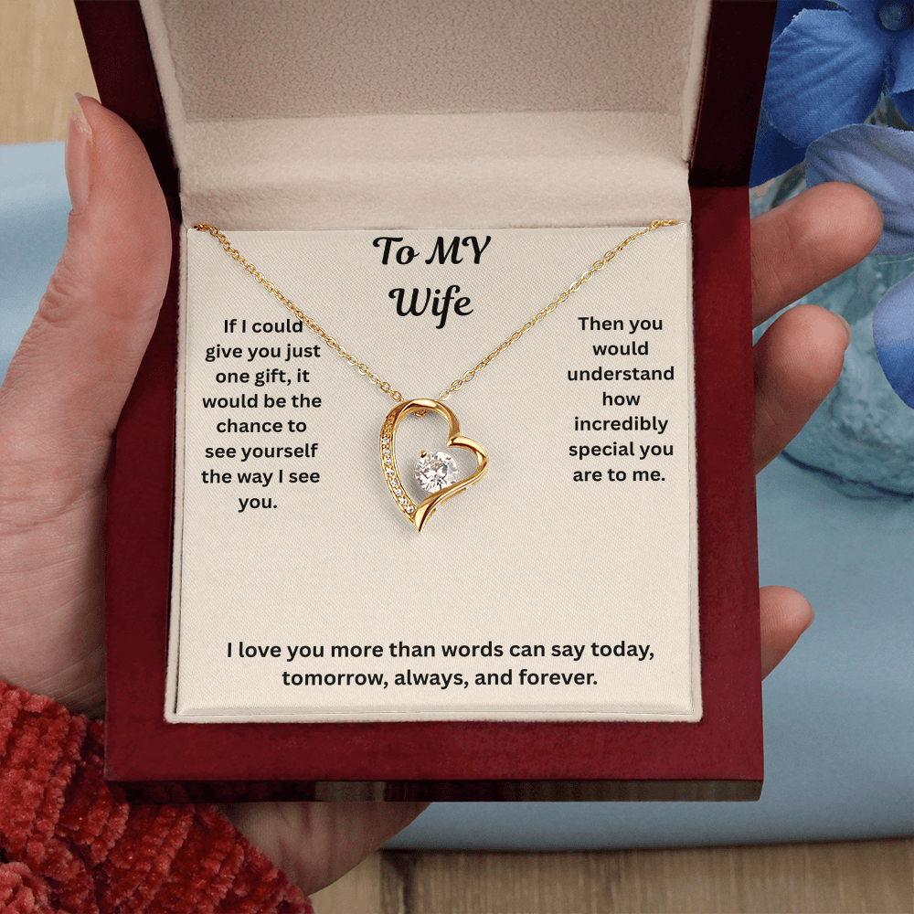 To My Wife Forever love Necklace