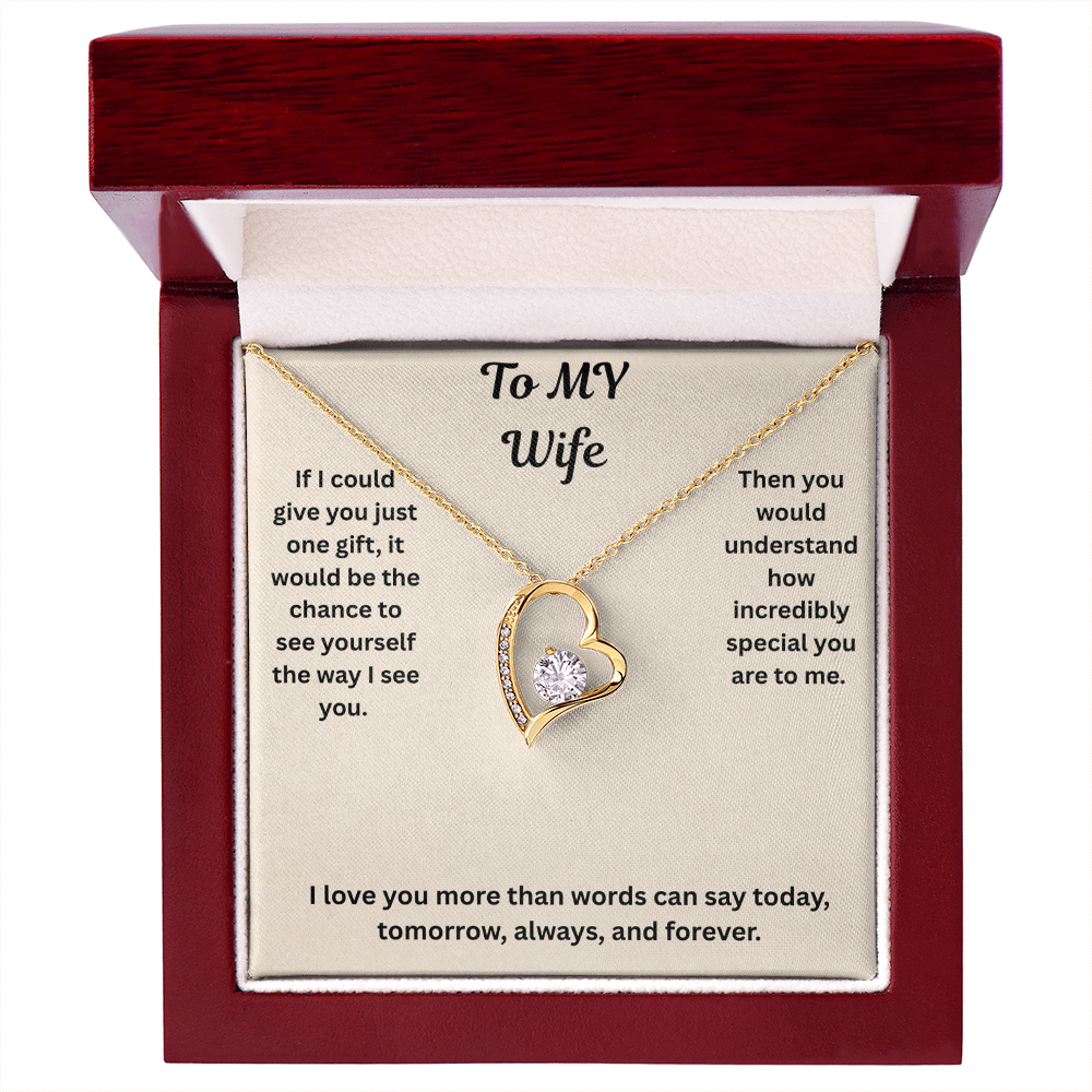To My Wife Forever love Necklace