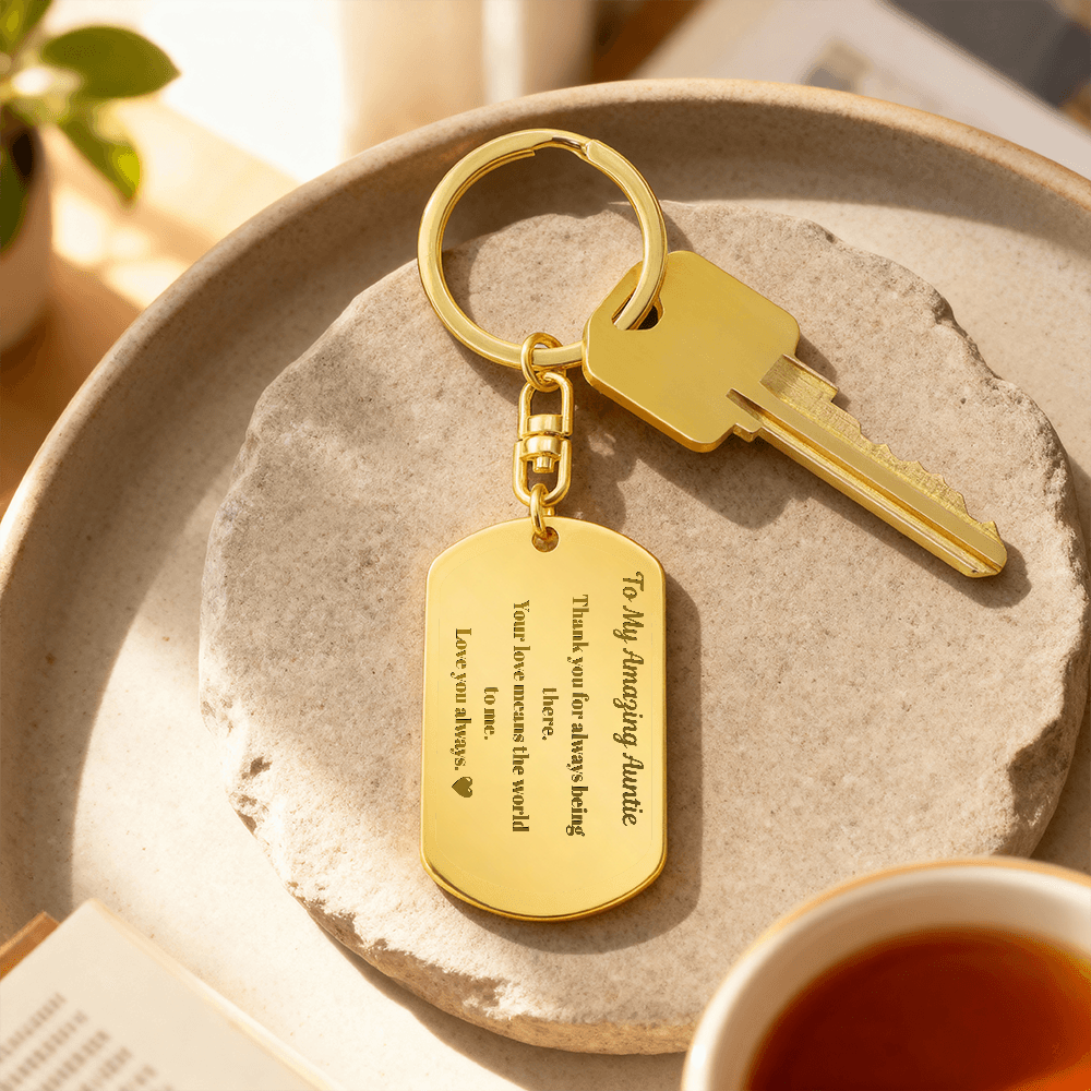 To My Amazing Auntie - Personalised Keychain