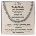 To  My Uncle  Cuban  link chain