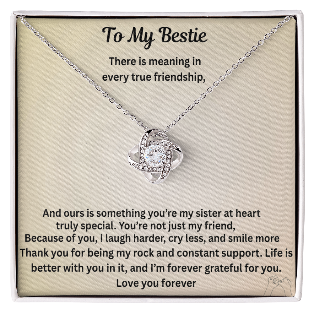 To My Bestie Love Knot gift set