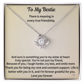 To My Bestie Love Knot gift set