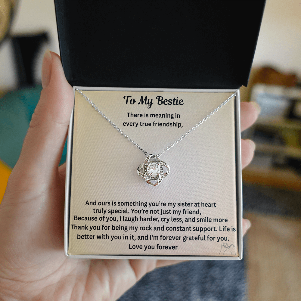To My Bestie Love Knot gift set