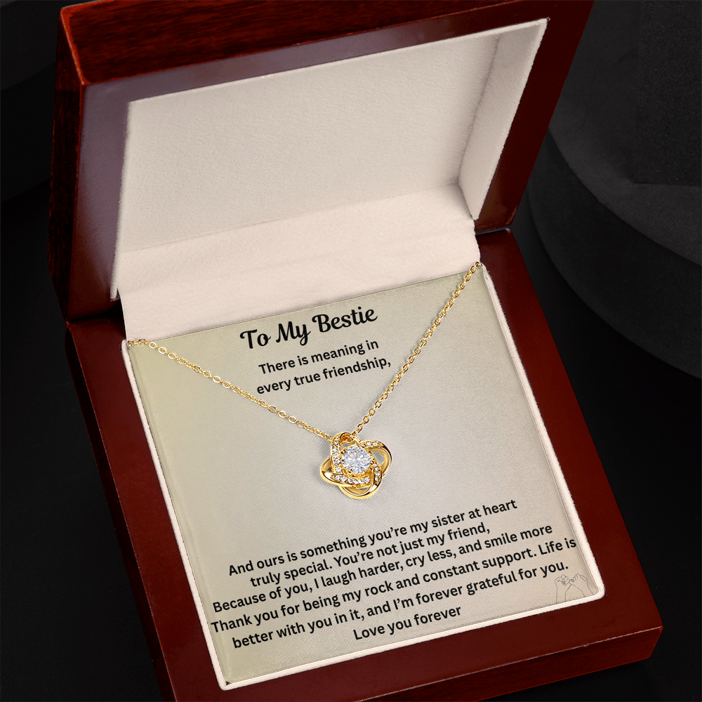 To My Bestie Love Knot gift set