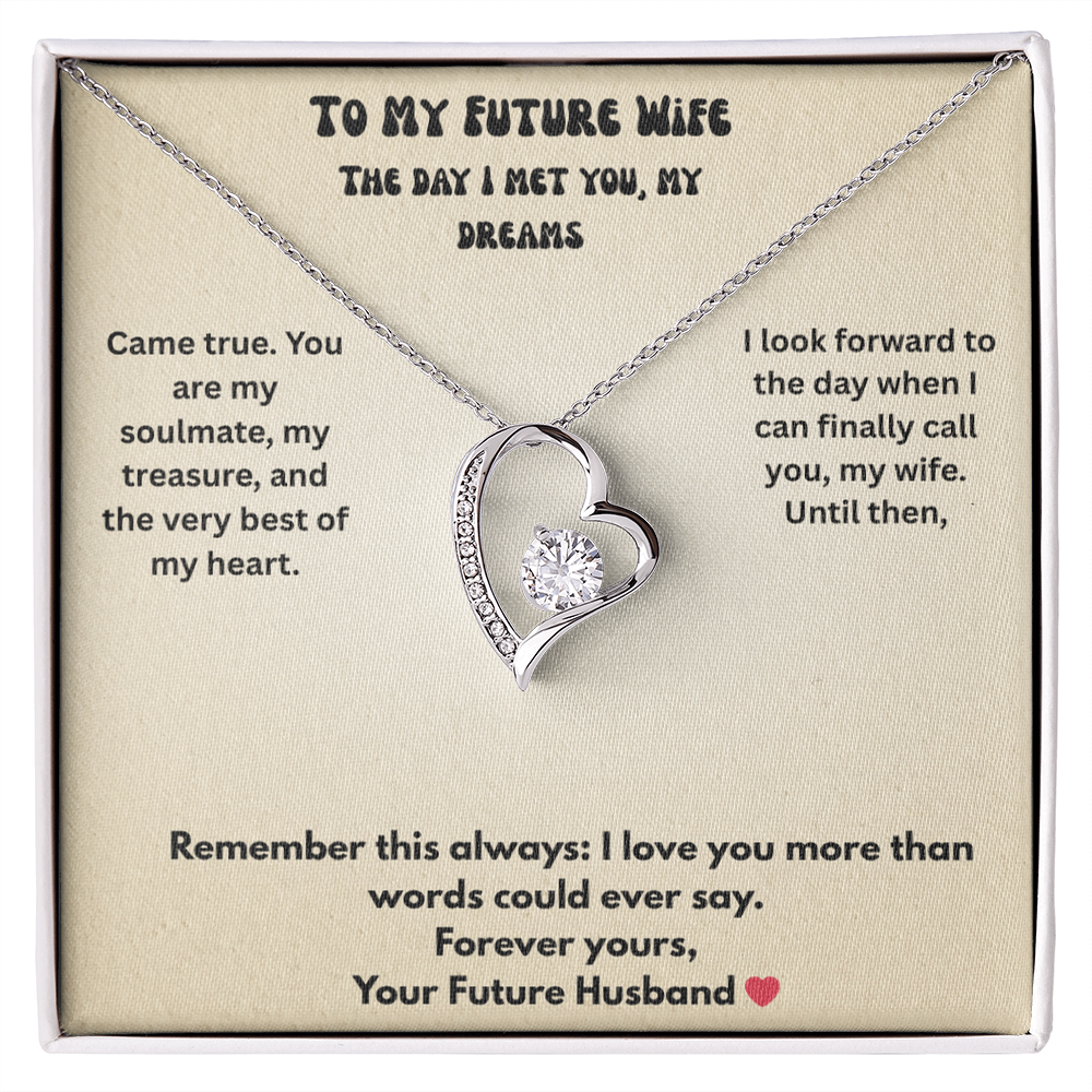 To My Future Wife Forever love necklace