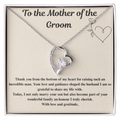 To The Mother of the Groom Forever love necklace