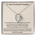 To My Wonderful Daughter Forever Love Necklace