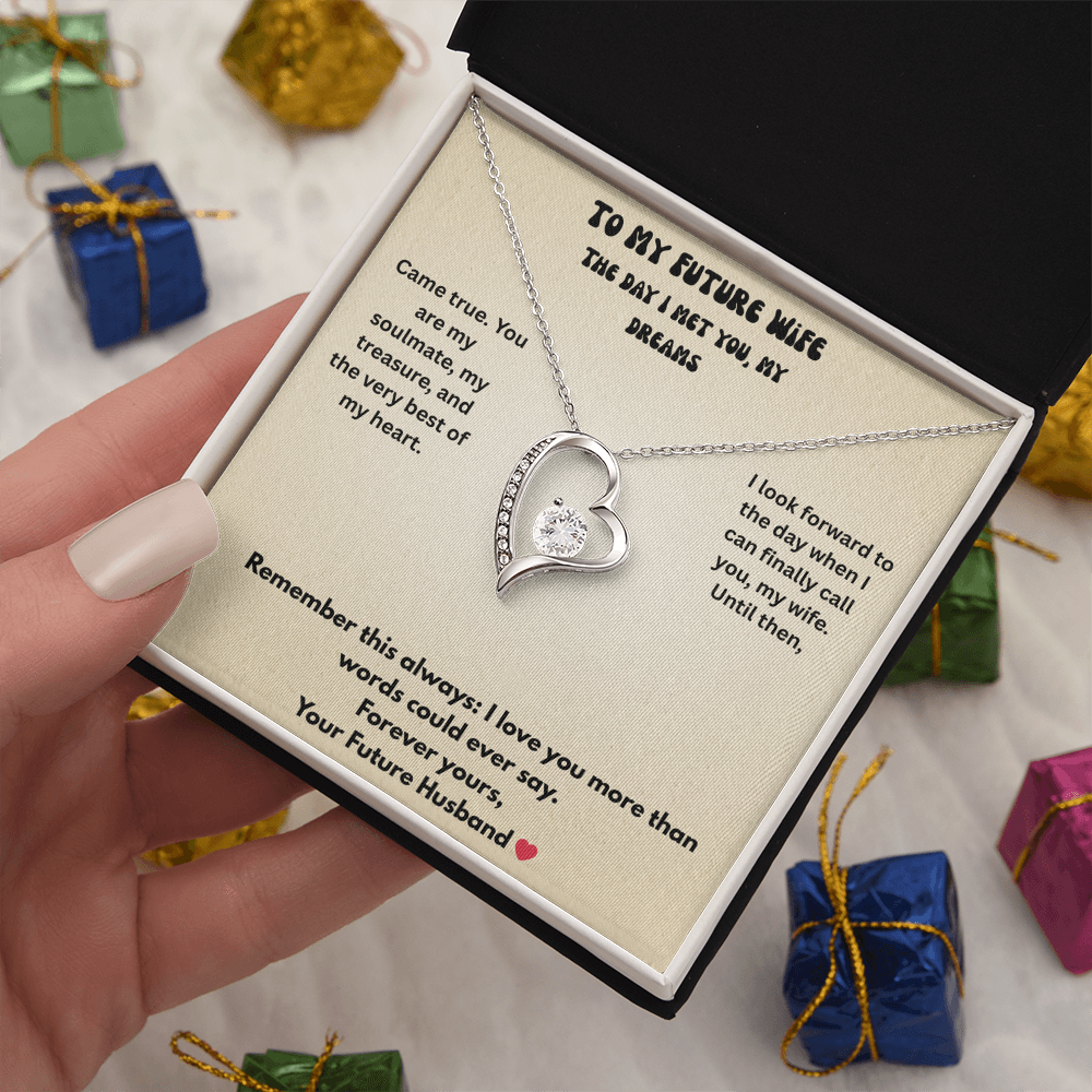 To My Future Wife Forever love necklace
