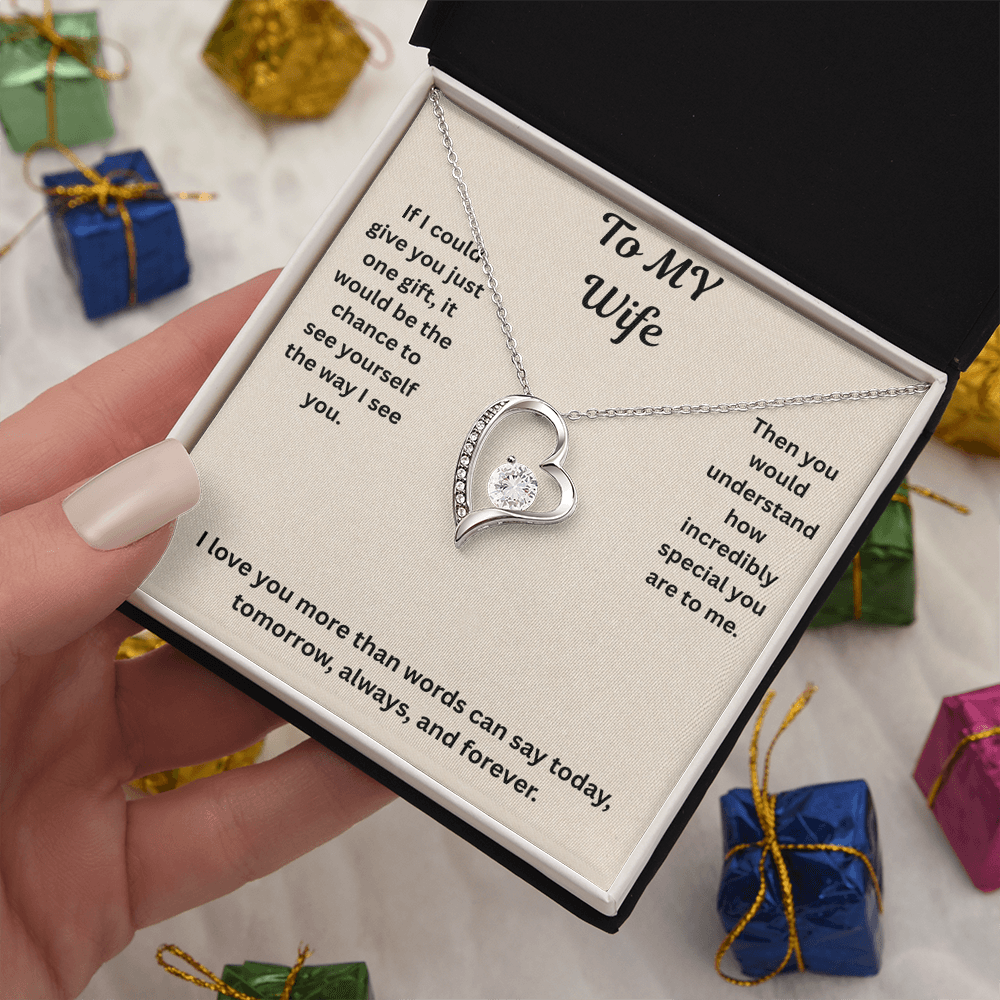 To My Wife Forever love Necklace