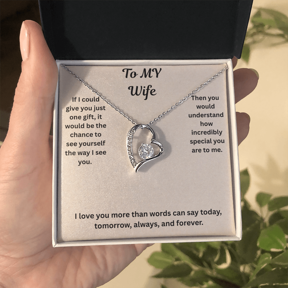 To My Wife Forever love Necklace