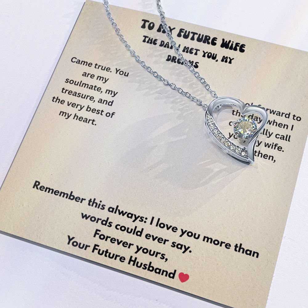 To My Future Wife Forever love necklace
