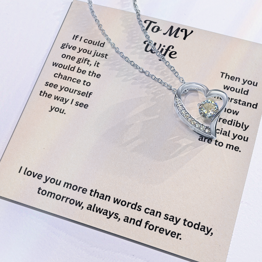 To My Wife Forever love Necklace