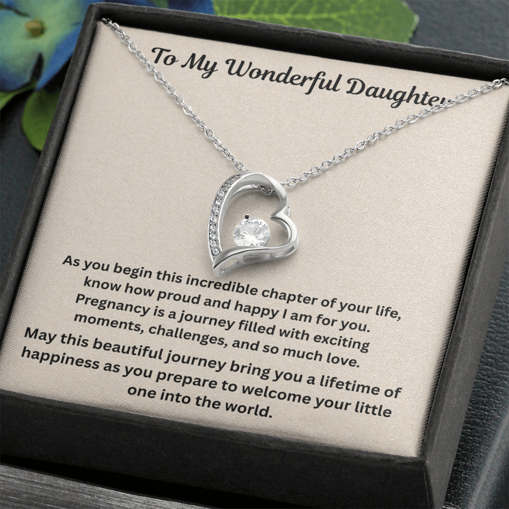 To My Wonderful Daughter Forever Love Necklace