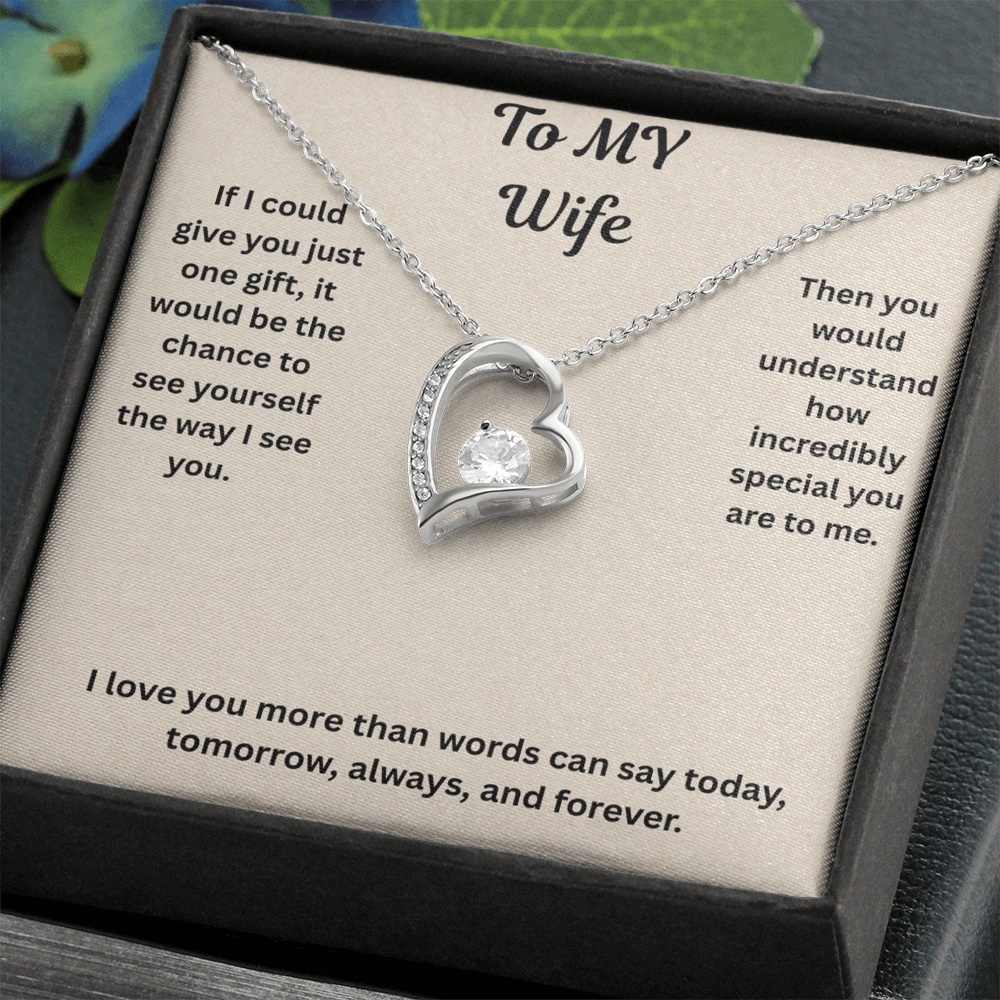 To My Wife Forever love Necklace