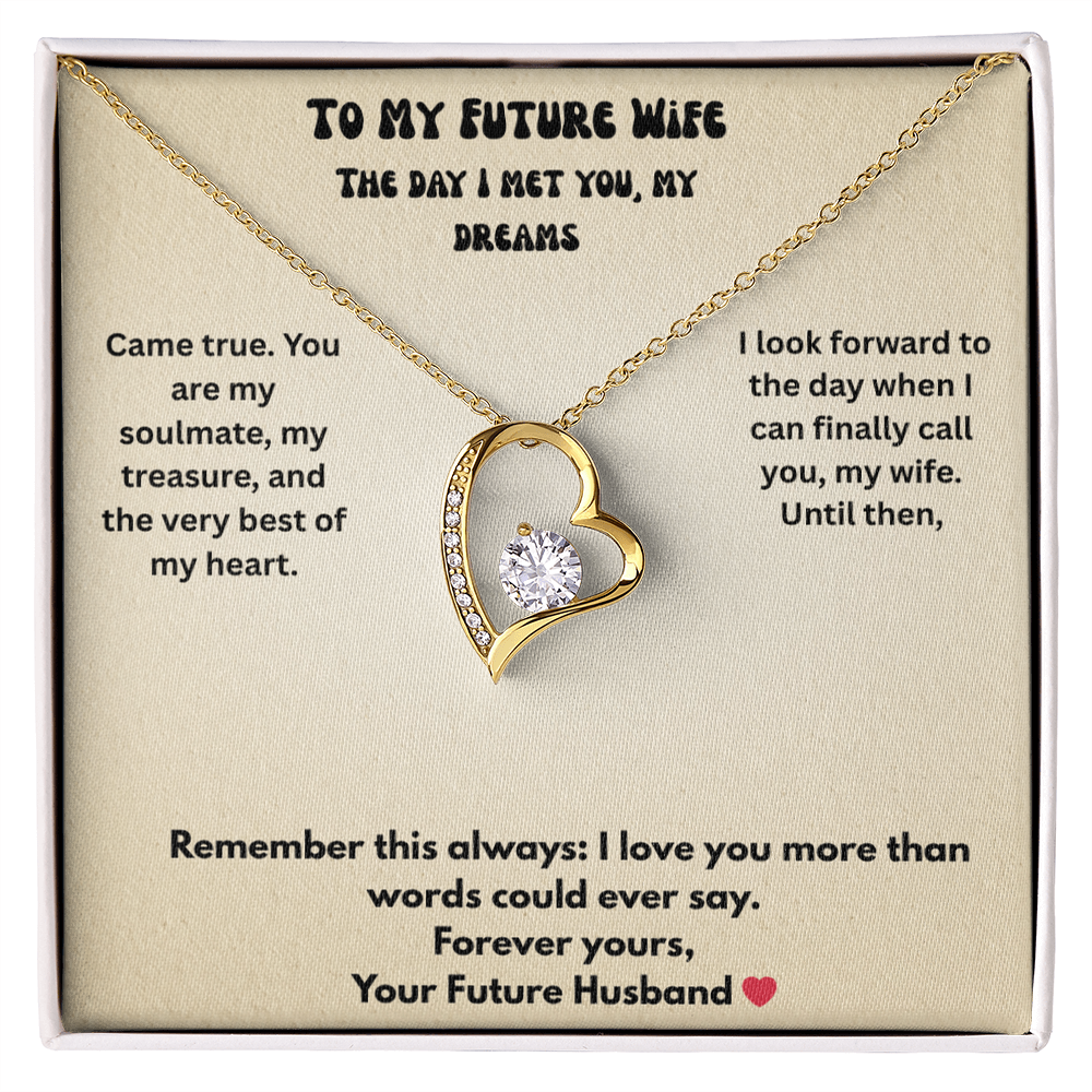 To My Future Wife Forever love necklace