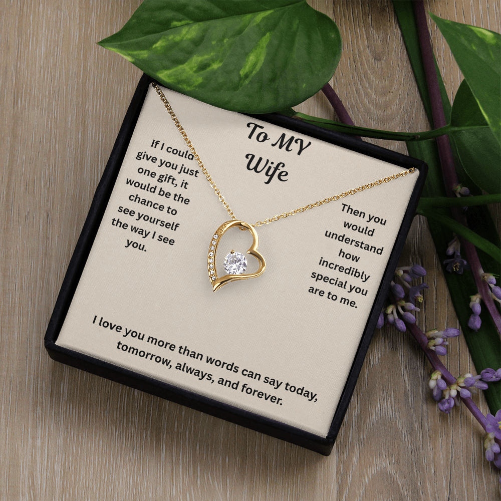 To My Wife Forever love Necklace