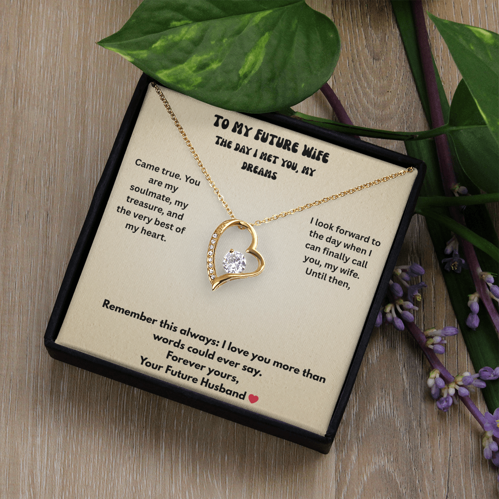 To My Future Wife Forever love necklace