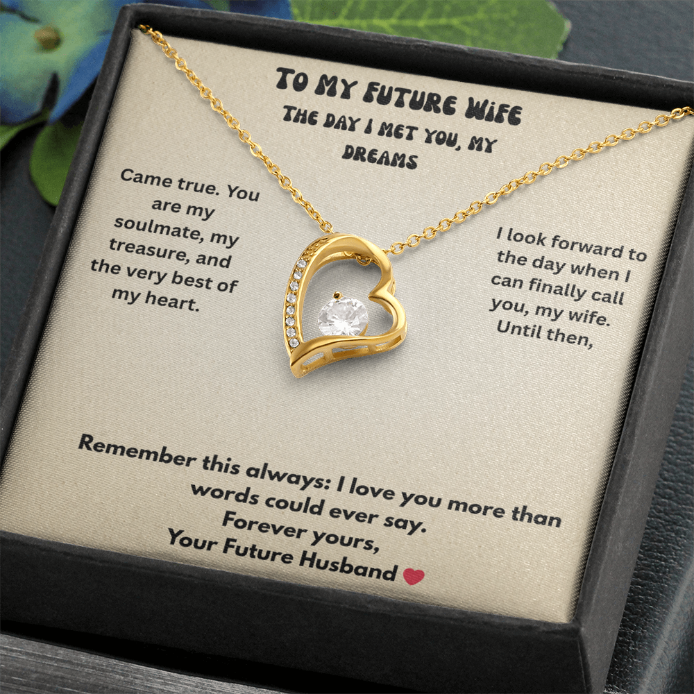 To My Future Wife Forever love necklace