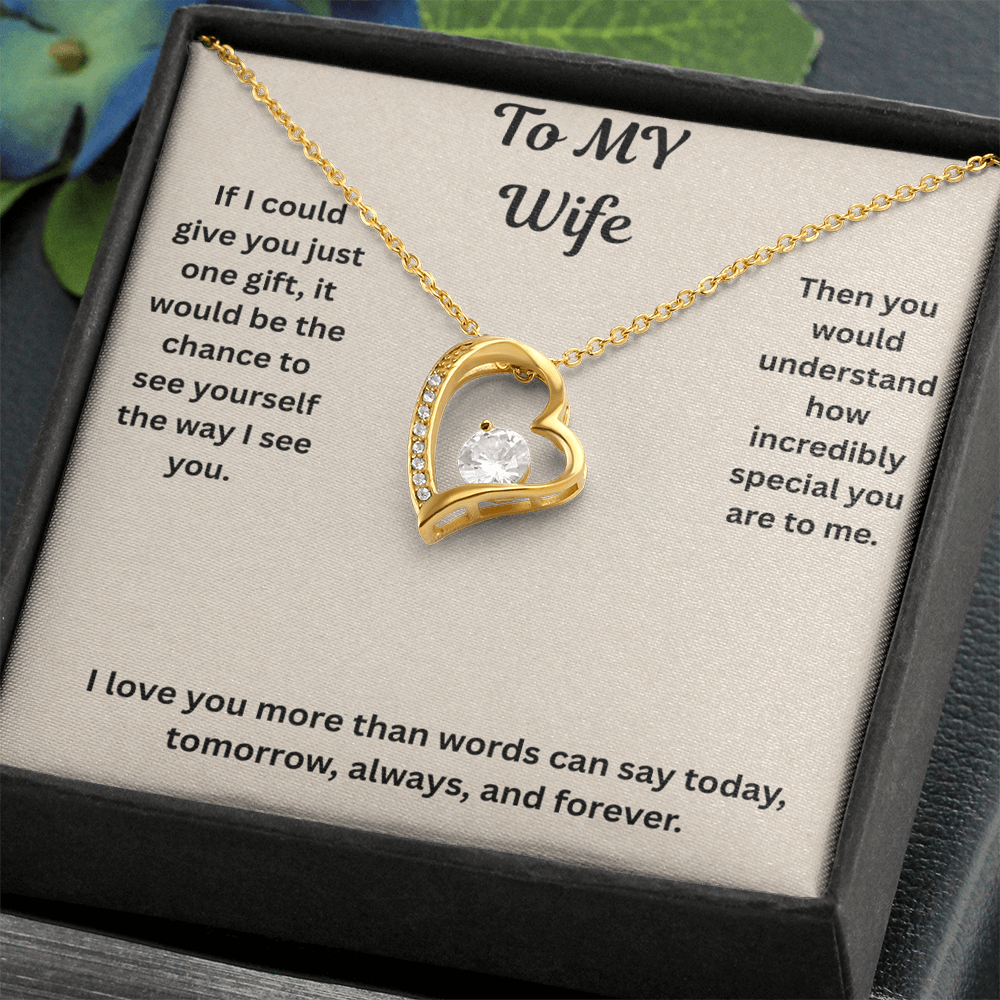 To My Wife Forever love Necklace
