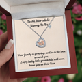 To  An incredible Nanny  Baby Feet necklace