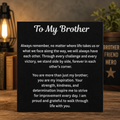 To My Brother Men's Cross Bracelet Gift Set