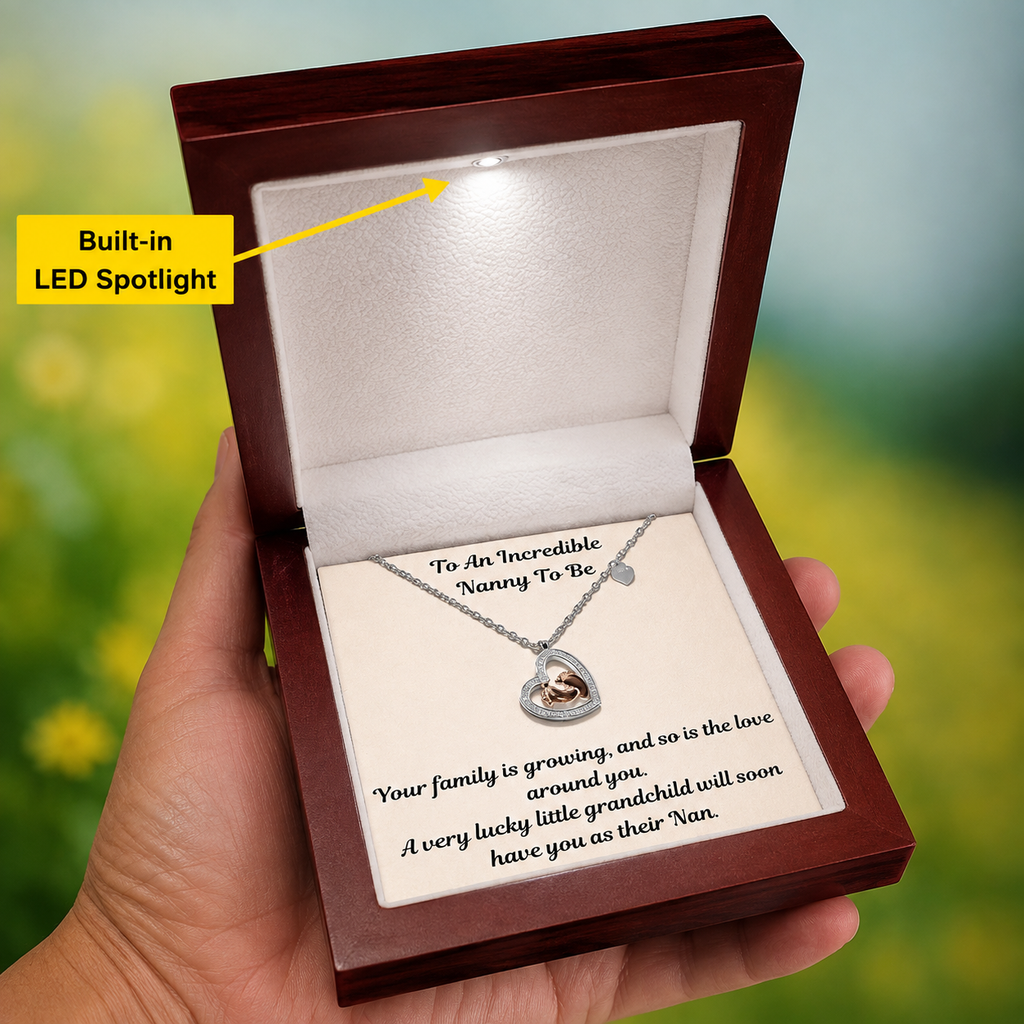 To  An incredible Nanny  Baby Feet necklace