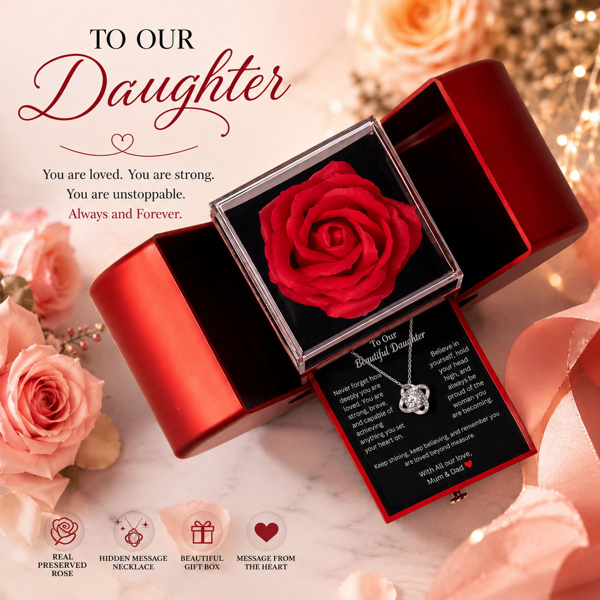 To Our Beauitful Daughter RoseBox