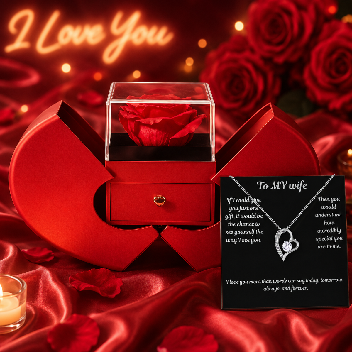 To My Wife  Rose box